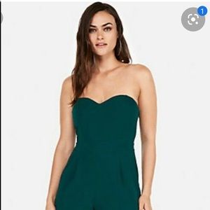 Express - Strapless Sweetheart Neckline Jumpsuit